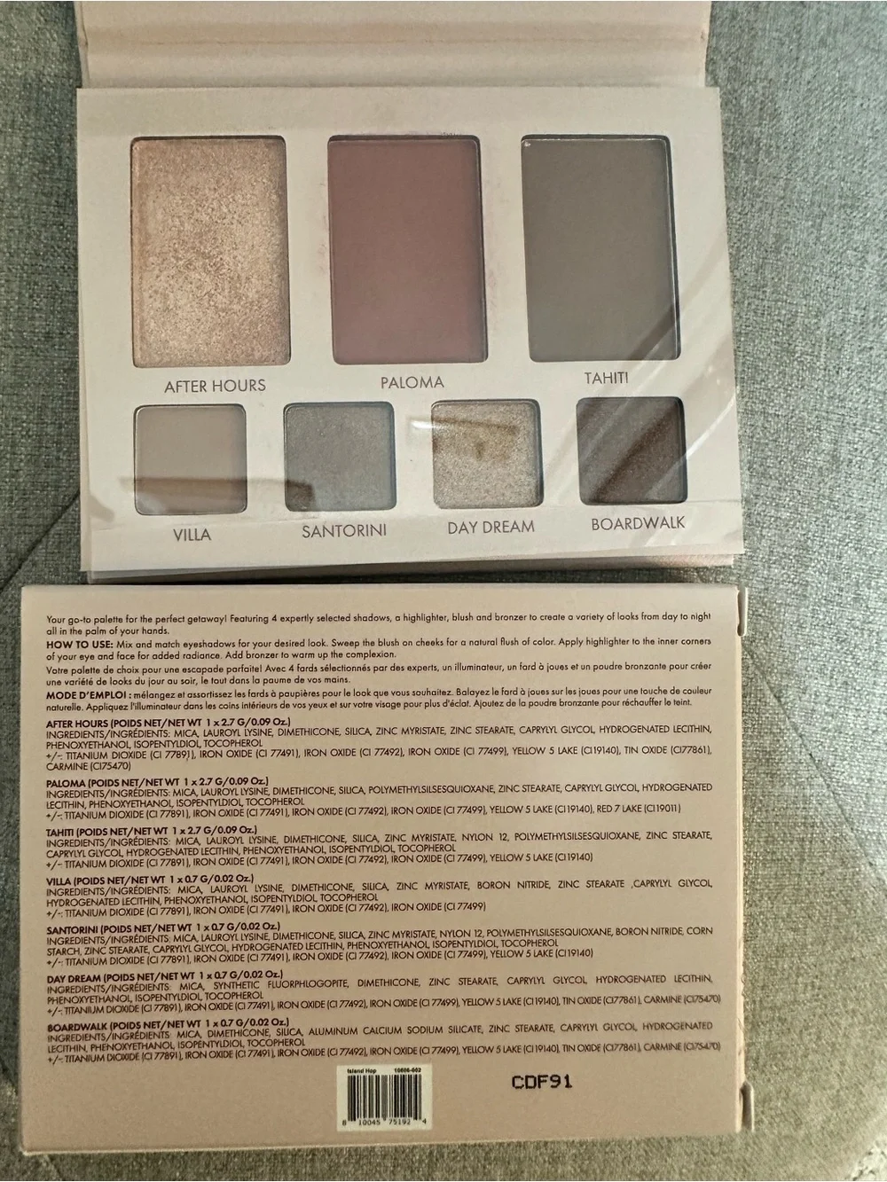 Wander Beauty Island Hops Eyes and Face Palette - New With Box